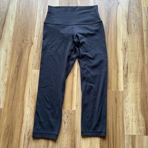 Lululemon Align Crop 21" black high waisted size 6